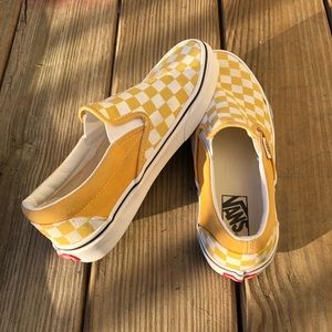 Yellow Checkered Vans